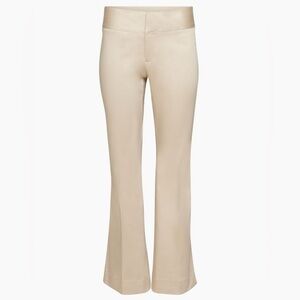 ARITZIA Low Rise Flared Mercedes Pants Beige